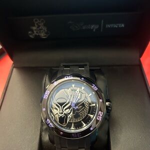 Invicta Black and Purple Men's Watch with Unique Design